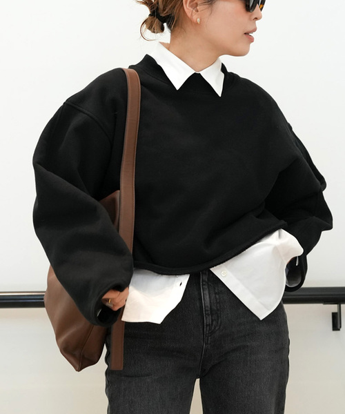 CELERI（セルリ）の「CELERI モックネック スウェット（スウェット・レディース・グレー/ブラック・FREE）」の12枚目の写真