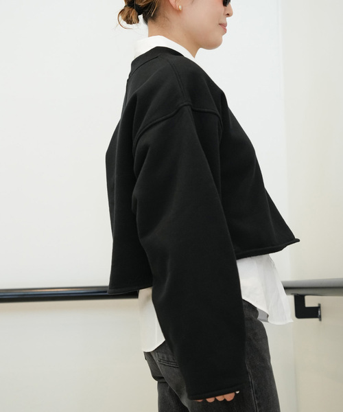 CELERI（セルリ）の「CELERI モックネック スウェット（スウェット・レディース・グレー/ブラック・FREE）」の14枚目の写真