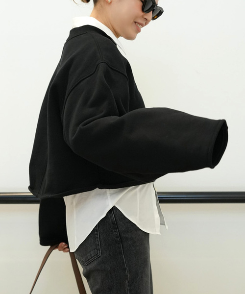 CELERI（セルリ）の「CELERI モックネック スウェット（スウェット・レディース・グレー/ブラック・FREE）」の15枚目の写真