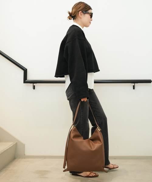 CELERI（セルリ）の「CELERI モックネック スウェット（スウェット・レディース・グレー/ブラック・FREE）」の18枚目の写真