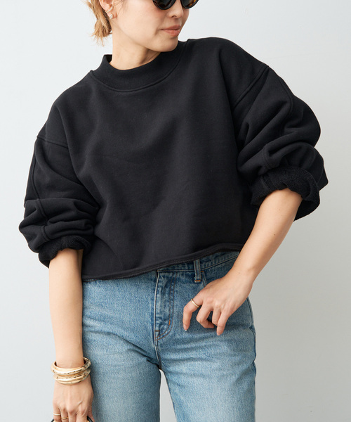 CELERI（セルリ）の「CELERI モックネック スウェット（スウェット・レディース・グレー/ブラック・FREE）」の19枚目の写真