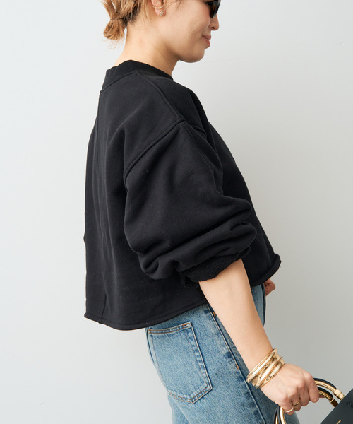 CELERI（セルリ）の「CELERI モックネック スウェット（スウェット・レディース・グレー/ブラック・FREE）」の21枚目の写真