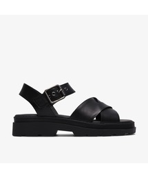 Clarks（クラークス）の「Orinoco3 Cross   オリノコ3クロス (ブラックレザー)（サンダル）」