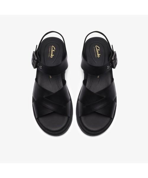 Clarks(クラークス)の「Orinoco3 Cross / オリノコ3クロス (ブラックレザー)(サンダル・レディース・ブラック・UK4.5/UK4/UK3.5/UK3/UK6/UK5.5/UK5)」の6枚目の写真