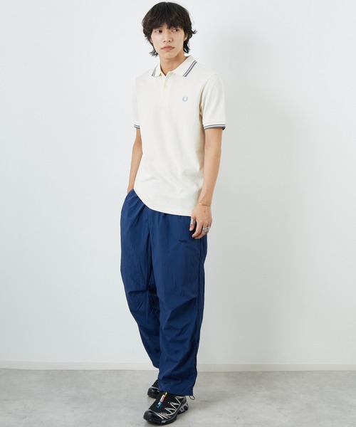 FRED PERRY/フレッドペリー] ツインティップライン ワンポイントロゴ