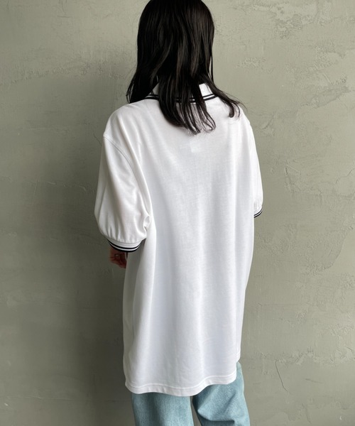 FRED PERRY/フレッドペリー] ツインティップライン ワンポイントロゴ