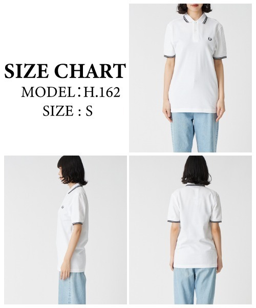 FRED PERRY/フレッドペリー] ツインティップライン ワンポイントロゴ