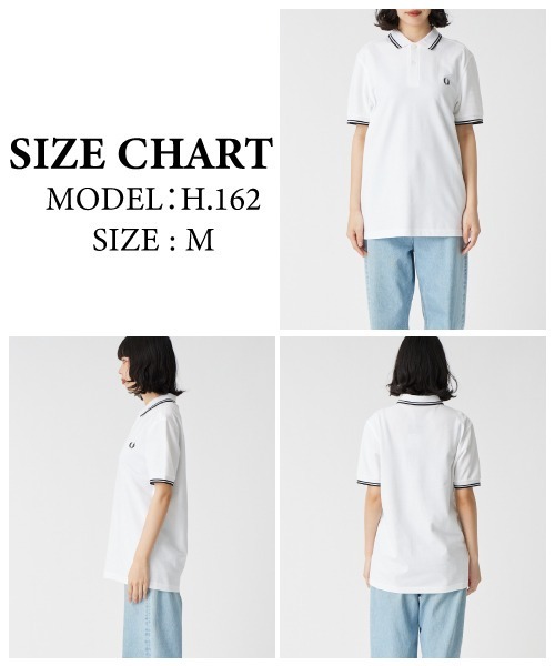 FRED PERRY/フレッドペリー] ツインティップライン ワンポイントロゴ