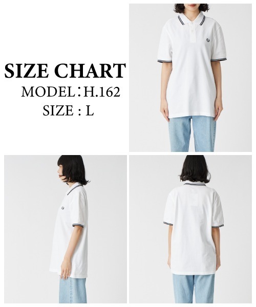 FRED PERRY/フレッドペリー] ツインティップライン ワンポイントロゴ
