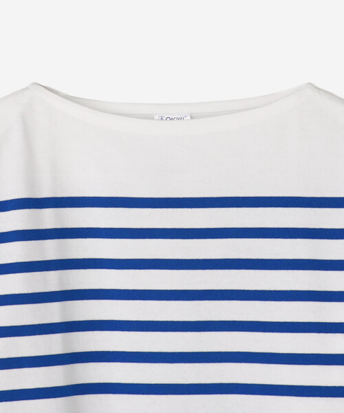 Bshop（ビショップ）の「ORCIVAL | ラッセル ボートネック フレンチセーラーTシャツ MEN（Tシャツ/カットソー・メンズ・グレー系その他/ブルー系その他・3/4/5/6）」の5枚目の写真
