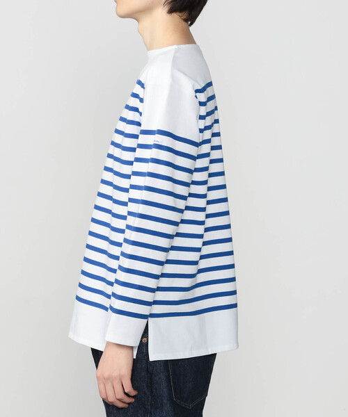 Bshop（ビショップ）の「ORCIVAL | ラッセル ボートネック フレンチセーラーTシャツ MEN（Tシャツ/カットソー・メンズ・グレー系その他/ブルー系その他・3/4/5/6）」の10枚目の写真