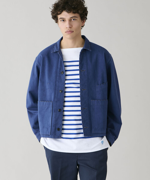 Bshop（ビショップ）の「ORCIVAL | ラッセル ボートネック フレンチセーラーTシャツ MEN（Tシャツ/カットソー・メンズ・グレー系その他/ブルー系その他・3/4/5/6）」の14枚目の写真