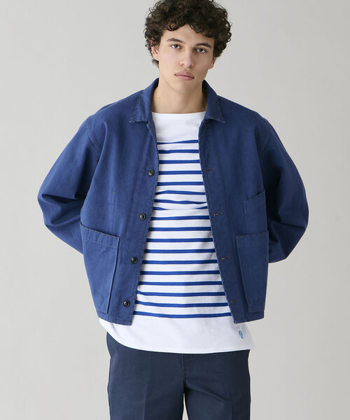 Bshop（ビショップ）の「ORCIVAL | ラッセル ボートネック フレンチセーラーTシャツ MEN（Tシャツ/カットソー・メンズ・グレー系その他/ブルー系その他・3/4/5/6）」の15枚目の写真