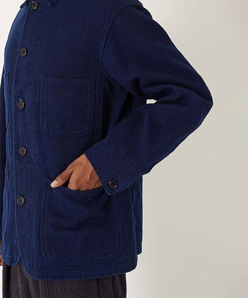 BLUE BLUE JAPAN（ブルーブルージャパン）の「ホンアイライトサシコ カバーオール（カバーオール・メンズ・インディゴブルー・L/XL/S/M）」の9枚目の写真