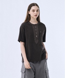 PHILTHEORY（フィルセオリー）の「Metal button henly neck T-shirts / メタルボタンヘンリーネックT（Tシャツ/カットソー）」