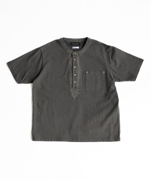 PHILTHEORY(フィルセオリー)の「Metal button henly neck T-shirts / メタルボタンヘンリーネックT(Tシャツ/カットソー・メンズ・チャコールグレー/ブラウン・1/3/2)」の16枚目の写真