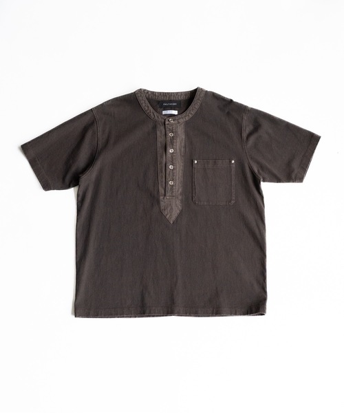 PHILTHEORY(フィルセオリー)の「Metal button henly neck T-shirts / メタルボタンヘンリーネックT(Tシャツ/カットソー・メンズ・チャコールグレー/ブラウン・1/3/2)」の20枚目の写真
