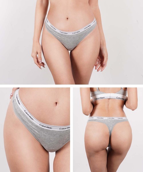 Calvin Klein（カルバン・クライン）の「Calvin Klein カルバンクライン 【3枚セット】ICON MODERN LOGO 3PK レディース Tバック（ショーツ・レディース・ブラック/ブラック系2・MEDIUM/LARGE/X-LARGE/SMALL）」の5枚目の写真