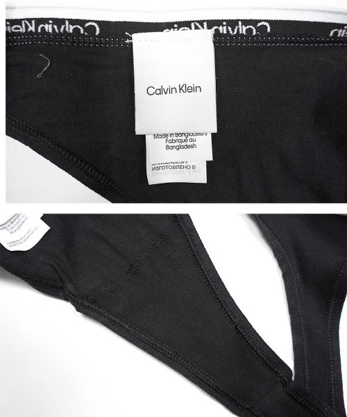 Calvin Klein（カルバン・クライン）の「Calvin Klein カルバンクライン 【3枚セット】ICON MODERN LOGO 3PK レディース Tバック（ショーツ・レディース・ブラック/ブラック系2・MEDIUM/LARGE/X-LARGE/SMALL）」の10枚目の写真