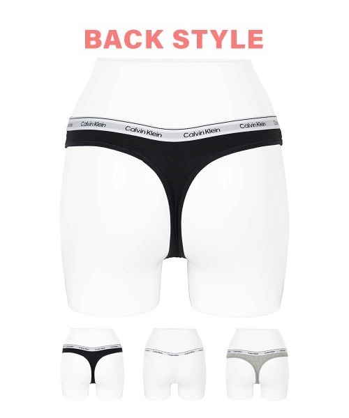 Calvin Klein（カルバン・クライン）の「Calvin Klein カルバンクライン 【3枚セット】ICON MODERN LOGO 3PK レディース Tバック（ショーツ・レディース・ブラック/ブラック系2・MEDIUM/LARGE/X-LARGE/SMALL）」の11枚目の写真