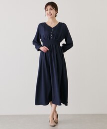 Jayro（ジャイロ）の「ピンタックプリーツ長袖ワンピース（ワンピース）」