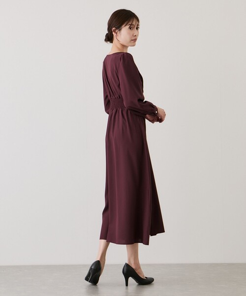 Jayro(ジャイロ)の「ピンタックプリーツ長袖ワンピース(ワンピース・レディース・ホワイト系その他2/ブルー/ブラウン系その他/ワイン/ネイビー/ブルー系その他/ピンク/ライトグレー・M)」の18枚目の写真