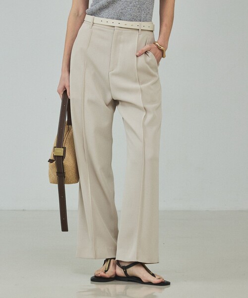 qualite(カリテ)の「【セットアップ対応】ドライカルゼフルイドパンツ/オフィスカジュアル/春服/フォーマル/セレモニー(その他パンツ・レディース・ベージュ/チャコールグレー・36/38)」の1枚目の写真