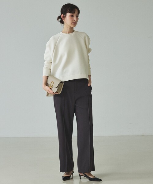 qualite(カリテ)の「【セットアップ対応】ドライカルゼフルイドパンツ/オフィスカジュアル/春服/フォーマル/セレモニー(その他パンツ・レディース・ベージュ/チャコールグレー・36/38)」の9枚目の写真