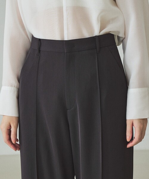 qualite(カリテ)の「【セットアップ対応】ドライカルゼフルイドパンツ/オフィスカジュアル/春服/フォーマル/セレモニー(その他パンツ・レディース・ベージュ/チャコールグレー・36/38)」の14枚目の写真