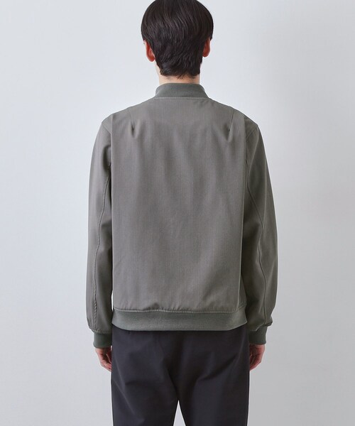 THE SHOP TK （ザ ショップ ティーケー ）の「FLEX LINE ストレッチリブブルゾン　ストレッチ/防シワ/マシンウォッシャブル/セットアップ可（ブルゾン・メンズ・グレー/ベージュ/ブラック・04/01/02/03）」の20枚目の写真