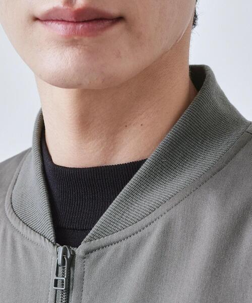 THE SHOP TK （ザ ショップ ティーケー ）の「FLEX LINE ストレッチリブブルゾン　ストレッチ/防シワ/マシンウォッシャブル/セットアップ可（ブルゾン・メンズ・グレー/ベージュ/ブラック・04/01/02/03）」の22枚目の写真