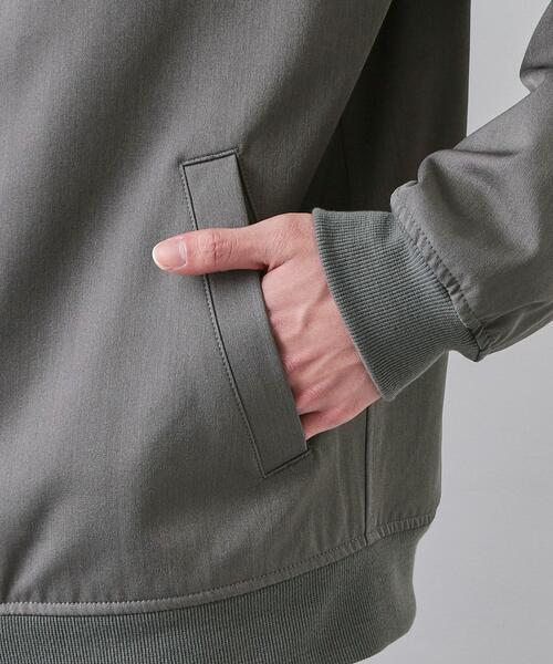 THE SHOP TK （ザ ショップ ティーケー ）の「FLEX LINE ストレッチリブブルゾン　ストレッチ/防シワ/マシンウォッシャブル/セットアップ可（ブルゾン・メンズ・グレー/ベージュ/ブラック・04/01/02/03）」の5枚目の写真