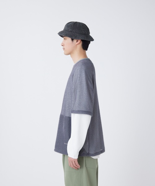 Snow Peak（スノーピーク）の「Snow Peak / Alpha Direct Short Sleeve T-Shirt アルファダイレクト 半袖 Tシャツ（Tシャツ/カットソー・メンズ・ライトグリーン/チャコール・M/L/S/XL）」の6枚目の写真