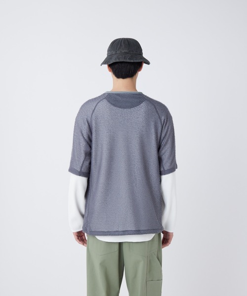 Snow Peak（スノーピーク）の「Snow Peak / Alpha Direct Short Sleeve T-Shirt アルファダイレクト 半袖 Tシャツ（Tシャツ/カットソー・メンズ・ライトグリーン/チャコール・M/L/S/XL）」の7枚目の写真