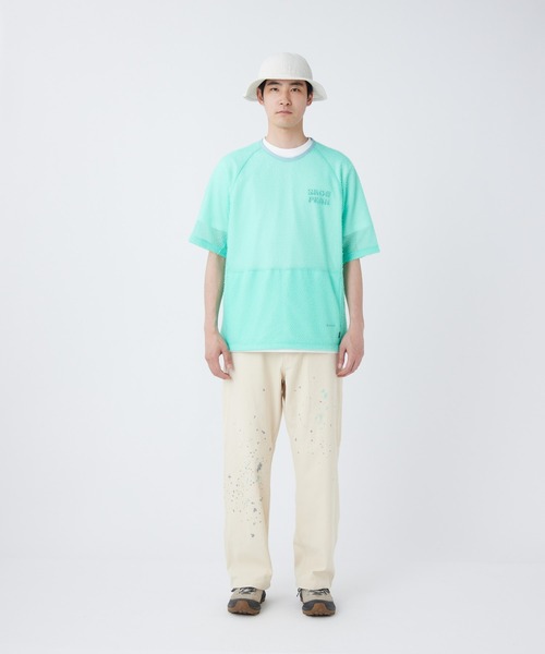 Snow Peak（スノーピーク）の「Snow Peak / Alpha Direct Short Sleeve T-Shirt アルファダイレクト 半袖 Tシャツ（Tシャツ/カットソー・メンズ・ライトグリーン/チャコール・M/L/S/XL）」の3枚目の写真