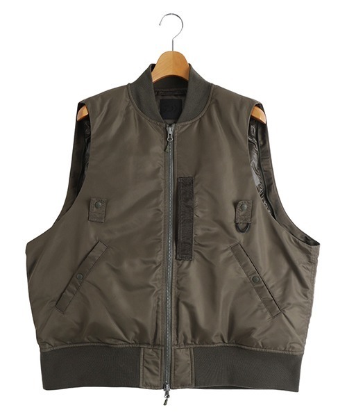 DAIWA PIER39（ダイワピア39）の「DAIWA PIER39 / ダイワ ピアサーティナイン：TECH 2WAY MA-1 DOWN JACKET：BW-40025W[PIE]（ダウンジャケット/コート・メンズ・カーキ系・M）」の9枚目の写真