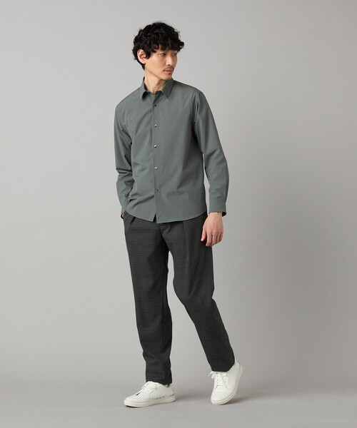COMME CA MEN(コムサメン)の「37.5(R)テクノロジー レギュラーカラーシャツ(シャツ/ブラウス・メンズ・グレー/ネイビー/サックスブルー・M/L/S)」の5枚目の写真