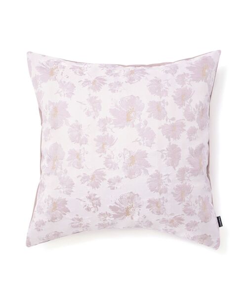 JQフラワー クッションカバー 450×450 ホワイト×ピンク（058