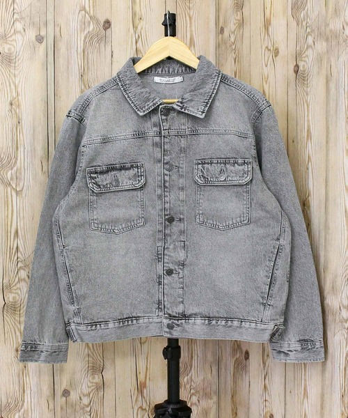 TopIsm(トップイズム)の「ビンテージウォッシュ デニムジャケットGジャン(デニムジャケット・メンズ・ネイビー/ブラック/ライトブルー/ライトグレー・M/L/LL)」の12枚目の写真