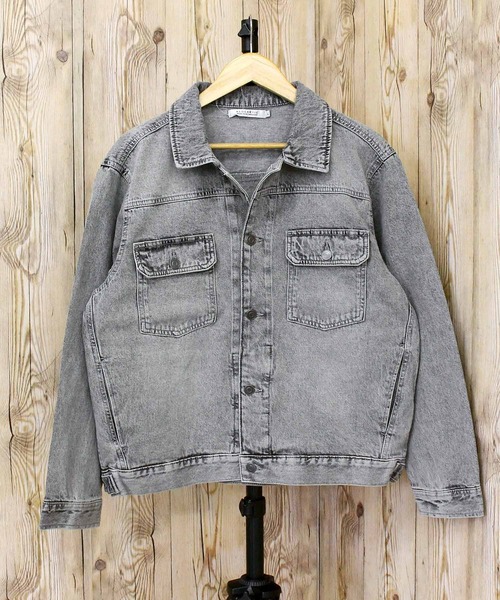 TopIsm(トップイズム)の「ビンテージウォッシュ デニムジャケットGジャン(デニムジャケット・メンズ・ネイビー/ブラック/ライトブルー/ライトグレー・M/L/LL)」の13枚目の写真
