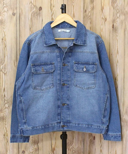 TopIsm(トップイズム)の「ビンテージウォッシュ デニムジャケットGジャン(デニムジャケット・メンズ・ネイビー/ブラック/ライトブルー/ライトグレー・M/L/LL)」の19枚目の写真