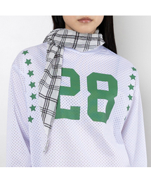 WEBHOUSE（ウェブハウス）の「ツイスターチェックスカーフ - ホワイト（バンダナ/スカーフ）」