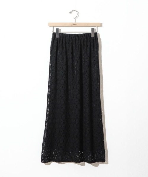 flower(フラワー)の「ブロッサムレーススカート(スカート・レディース・アイボリー/ブラック・FREE)」の2枚目の写真