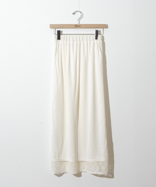 flower(フラワー)の「ブロッサムレーススカート(スカート・レディース・アイボリー/ブラック・FREE)」の13枚目の写真