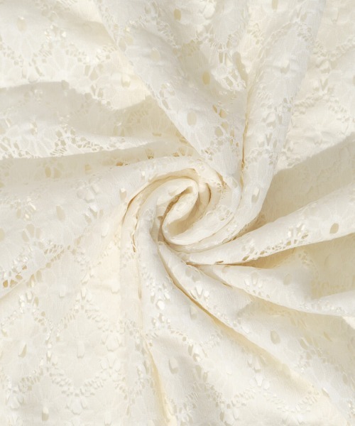 flower(フラワー)の「ブロッサムレーススカート(スカート・レディース・アイボリー/ブラック・FREE)」の8枚目の写真