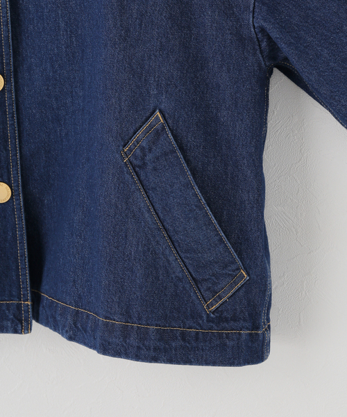 Traditional Weatherwear（トラディショナルウェザーウェア）の「【TRADITIONAL WEATHERWEAR】MALTON B/T SHORT DENIM（デニムジャケット・レディース・ブルー・34/32）」の4枚目の写真