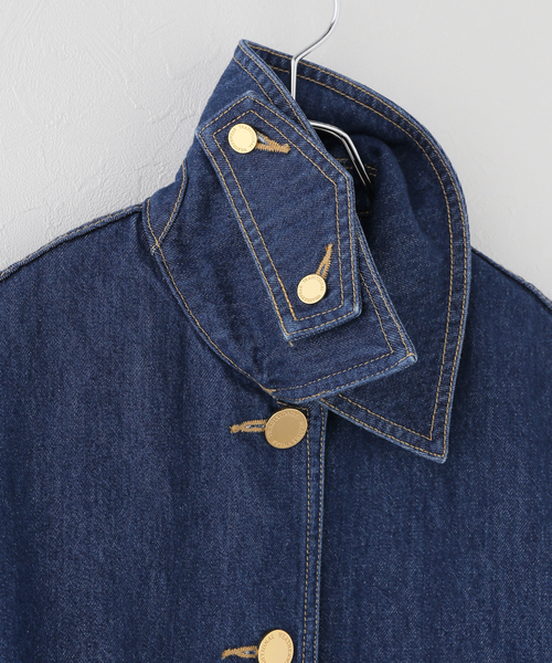 Traditional Weatherwear（トラディショナルウェザーウェア）の「【TRADITIONAL WEATHERWEAR】MALTON B/T SHORT DENIM（デニムジャケット・レディース・ブルー・34/32）」の5枚目の写真