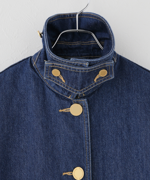 Traditional Weatherwear（トラディショナルウェザーウェア）の「【TRADITIONAL WEATHERWEAR】MALTON B/T SHORT DENIM（デニムジャケット・レディース・ブルー・34/32）」の6枚目の写真