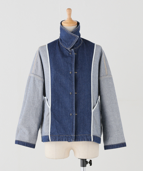 Traditional Weatherwear（トラディショナルウェザーウェア）の「【TRADITIONAL WEATHERWEAR】MALTON B/T SHORT DENIM（デニムジャケット・レディース・ブルー・34/32）」の8枚目の写真