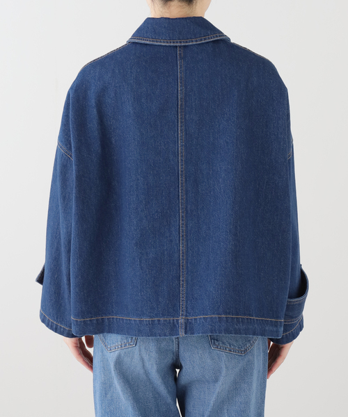 Traditional Weatherwear（トラディショナルウェザーウェア）の「【TRADITIONAL WEATHERWEAR】MALTON B/T SHORT DENIM（デニムジャケット・レディース・ブルー・34/32）」の15枚目の写真